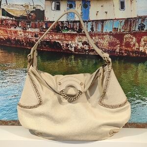 Cole haan Leather shoulder bag Ivory/Tan